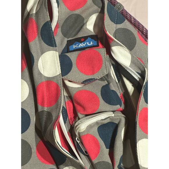 KAVU Rope Sling Bag Crossbody Shoulder Hiking Backpack Multicolor Camping hobo - Picture 3 of 7